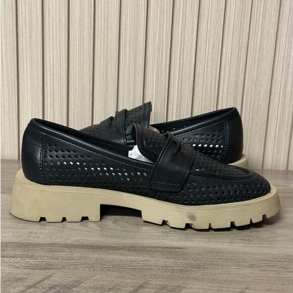 Dolce Vita Women’s Ersula Perforated Loafers Black Size 5 - Picture 5 of 11